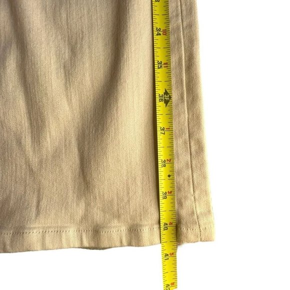 Lauren Ralph Lauren Women’s Size 16 Khaki Straight Leg Basic Light Ivory/Khaki - Picture 5 of 9